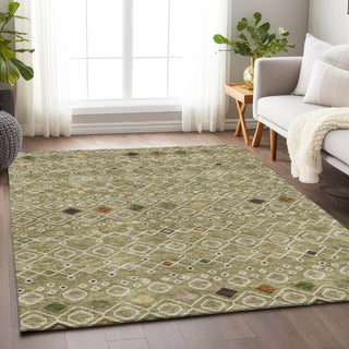 Piper Looms Mayfield Southwest AMF938 Sage Machine Washable Area Rug Lifestyle Image Feature
