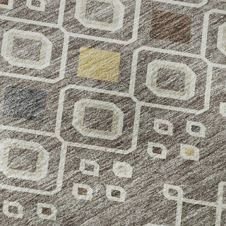 Piper Looms Mayfield Southwest AMF938 Taupe Machine Washable Area Rug Swatch Image