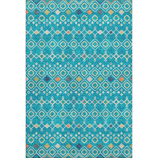 Piper Looms Mayfield Southwest AMF938 Teal Machine Washable Area Rug main image