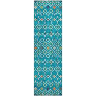 Piper Looms Mayfield Southwest AMF938 Teal Machine Washable Area Rug Runner Main Image