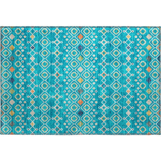 Piper Looms Mayfield Southwest AMF938 Teal Machine Washable Area Rug Scatter Main Image