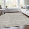 Piper Looms Mayfield Stripes AMF939 Beige Machine Washable Area Rug Lifestyle Image Feature