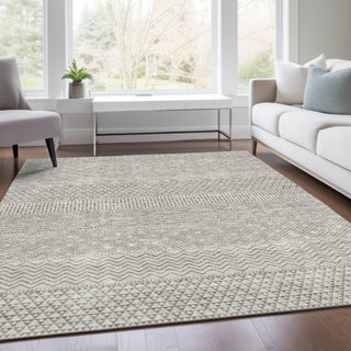 Piper Looms Mayfield Stripes AMF939 Beige Machine Washable Area Rug Lifestyle Image Feature