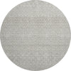 Piper Looms Mayfield Stripes AMF939 Beige Machine Washable Area Rug Round Main Image
