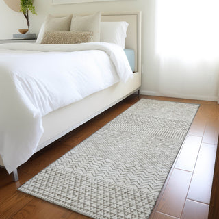 Piper Looms Mayfield Stripes AMF939 Beige Machine Washable Area Rug Runner Lifestyle Image Feature