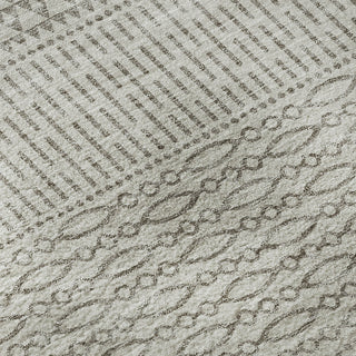Piper Looms Mayfield Stripes AMF939 Beige Machine Washable Area Rug Swatch Image
