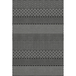 Piper Looms Mayfield Stripes AMF939 Black Machine Washable Area Rug main image