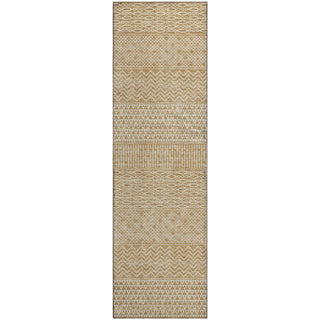 Piper Looms Mayfield Stripes AMF939 Gold Machine Washable Area Rug Runner Main Image