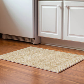 Piper Looms Mayfield Stripes AMF939 Gold Machine Washable Area Rug Scatter Lifestyle Image Feature