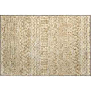 Piper Looms Mayfield Stripes AMF939 Gold Machine Washable Area Rug Scatter Main Image