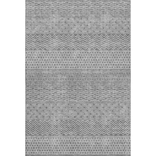 Piper Looms Mayfield Stripes AMF939 Gray Machine Washable Area Rug main image