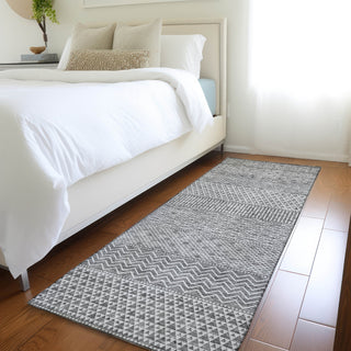 Piper Looms Mayfield Stripes AMF939 Gray Machine Washable Area Rug Runner Lifestyle Image Feature