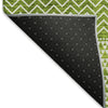 Piper Looms Mayfield Stripes AMF939 Lime Machine Washable Area Rug Backing Image