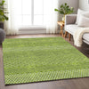 Piper Looms Mayfield Stripes AMF939 Lime Machine Washable Area Rug Lifestyle Image Feature
