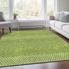 Piper Looms Mayfield Stripes AMF939 Lime Machine Washable Area Rug Lifestyle Image Feature