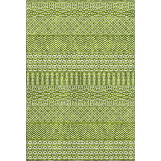 Piper Looms Mayfield Stripes AMF939 Lime Machine Washable Area Rug main image