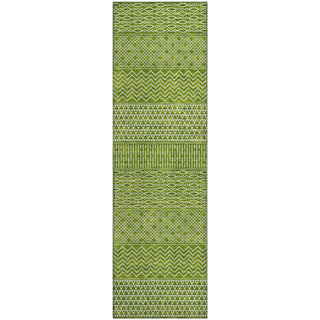 Piper Looms Mayfield Stripes AMF939 Lime Machine Washable Area Rug Runner Main Image
