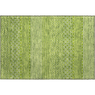 Piper Looms Mayfield Stripes AMF939 Lime Machine Washable Area Rug Scatter Main Image