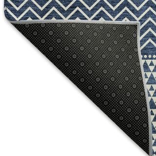 Piper Looms Mayfield Stripes AMF939 Navy Machine Washable Area Rug Backing Image