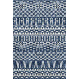 Piper Looms Mayfield Stripes AMF939 Navy Machine Washable Area Rug main image