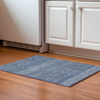 Piper Looms Mayfield Stripes AMF939 Navy Machine Washable Area Rug Scatter Lifestyle Image Feature