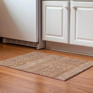 Piper Looms Mayfield Stripes AMF939 Paprika Machine Washable Area Rug Scatter Lifestyle Image Feature