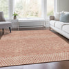 Piper Looms Mayfield Stripes AMF939 Salmon Machine Washable Area Rug Lifestyle Image Feature