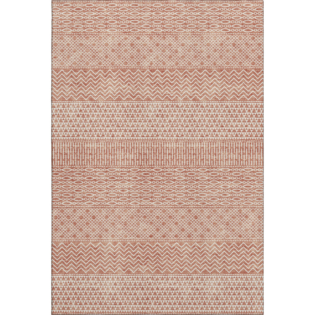 Piper Looms Mayfield Stripes AMF939 Salmon Machine Washable Area Rug main image