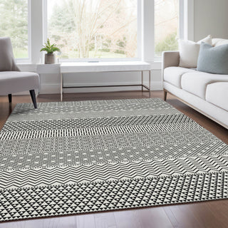 Piper Looms Mayfield Stripes AMF939 White Machine Washable Area Rug Lifestyle Image Feature