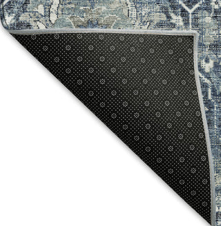 Piper Looms Mayfield Ornate AMF94 Blue Machine Washable Area Rug Backing Image