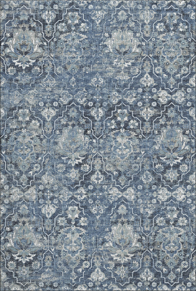 Piper Looms Mayfield Ornate AMF94 Blue Machine Washable Area Rug main image