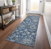 Piper Looms Mayfield Ornate AMF94 Blue Machine Washable Area Rug Runner Lifestyle Image Feature