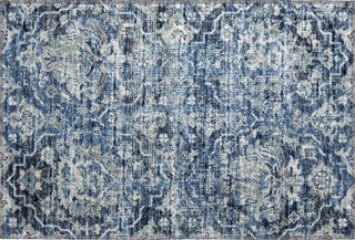 Piper Looms Mayfield Ornate AMF94 Blue Machine Washable Area Rug Scatter Main Image