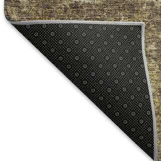 Piper Looms Mayfield Abstract AMF940 Brown Machine Washable Area Rug Backing Image