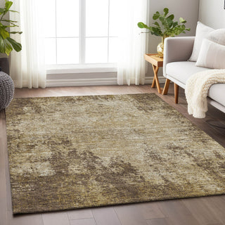 Piper Looms Mayfield Abstract AMF940 Brown Machine Washable Area Rug Lifestyle Image Feature