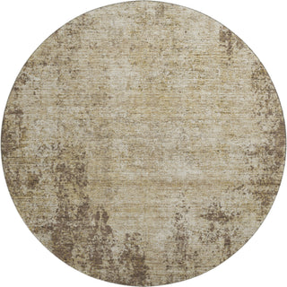 Piper Looms Mayfield Abstract AMF940 Brown Machine Washable Area Rug Round Main Image