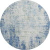 Piper Looms Mayfield Abstract AMF940 Denim Machine Washable Area Rug Round Main Image