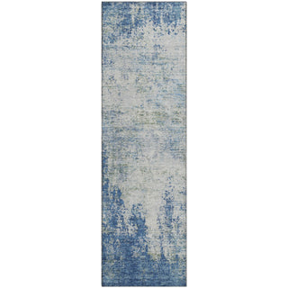 Piper Looms Mayfield Abstract AMF940 Denim Machine Washable Area Rug Runner Main Image