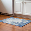 Piper Looms Mayfield Abstract AMF940 Denim Machine Washable Area Rug Scatter Lifestyle Image Feature