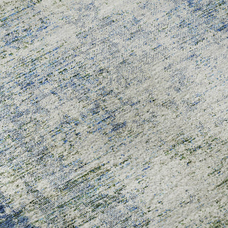 Piper Looms Mayfield Abstract AMF940 Denim Machine Washable Area Rug Swatch Image