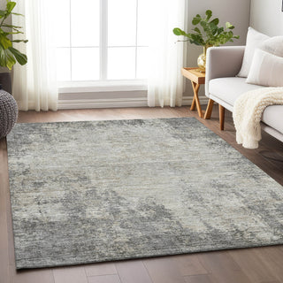 Piper Looms Mayfield Abstract AMF940 Gray Machine Washable Area Rug Lifestyle Image Feature