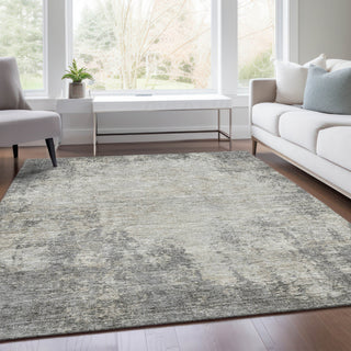 Piper Looms Mayfield Abstract AMF940 Gray Machine Washable Area Rug Lifestyle Image Feature