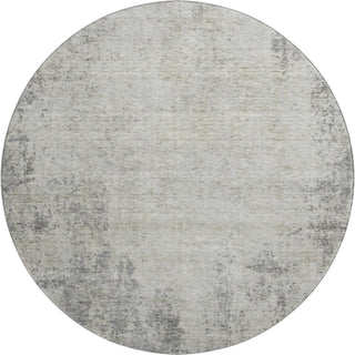 Piper Looms Mayfield Abstract AMF940 Gray Machine Washable Area Rug Round Main Image