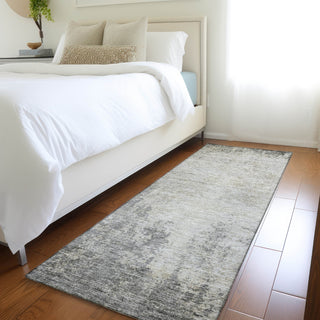 Piper Looms Mayfield Abstract AMF940 Gray Machine Washable Area Rug Runner Lifestyle Image Feature