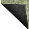 Piper Looms Mayfield Abstract AMF940 Green Machine Washable Area Rug Backing Image