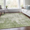 Piper Looms Mayfield Abstract AMF940 Green Machine Washable Area Rug Lifestyle Image Feature