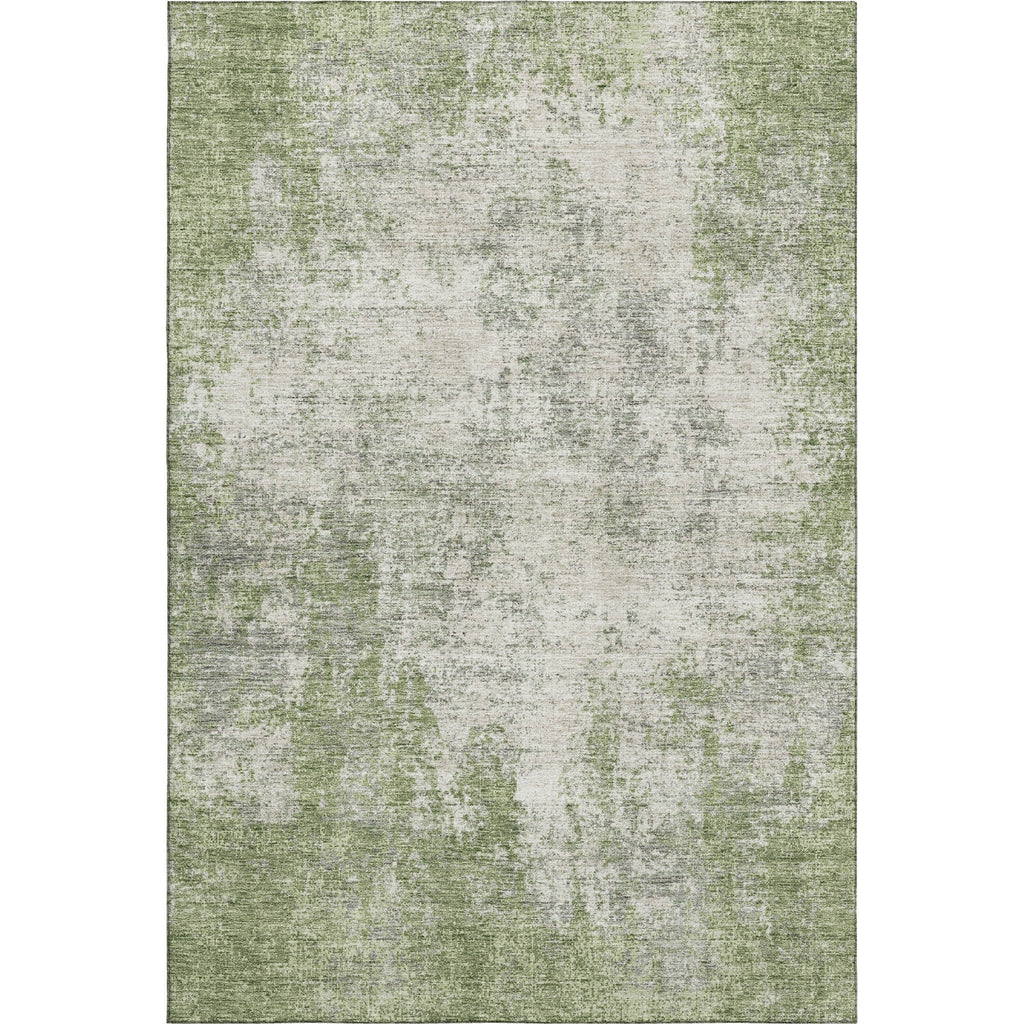 Piper Looms Mayfield Abstract AMF940 Green Machine Washable Area Rug main image