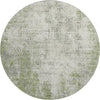 Piper Looms Mayfield Abstract AMF940 Green Machine Washable Area Rug Round Main Image