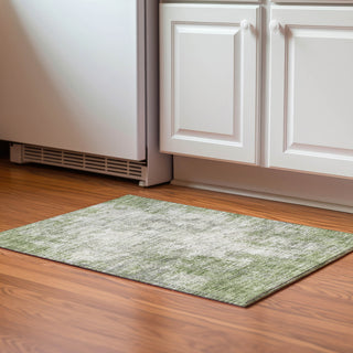 Piper Looms Mayfield Abstract AMF940 Green Machine Washable Area Rug Scatter Lifestyle Image Feature
