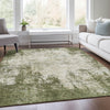 Piper Looms Mayfield Abstract AMF940 Olive Machine Washable Area Rug Lifestyle Image Feature